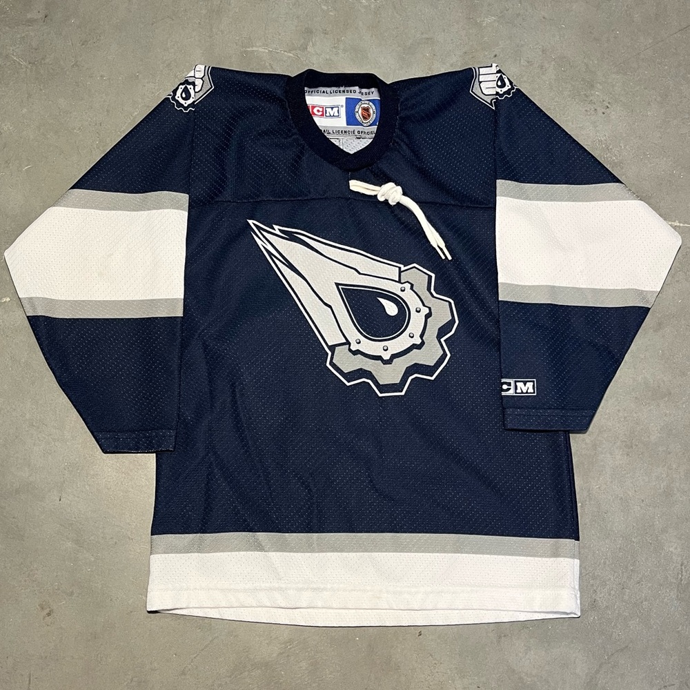 Rare Vintage NHL Hockey Edmonton Oilers‎ CCM Infant Navy Blue Jersey One Size